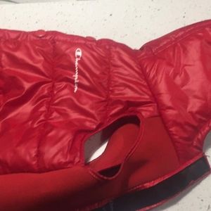 Champion brand winter coat for dogs